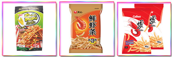蝦條食品包裝生產(chǎn)線