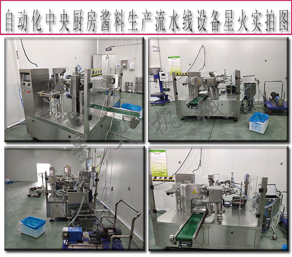  中央廚房醬料生產(chǎn)流水線，自動化中央廚房醬料生產(chǎn)流水線設備
 